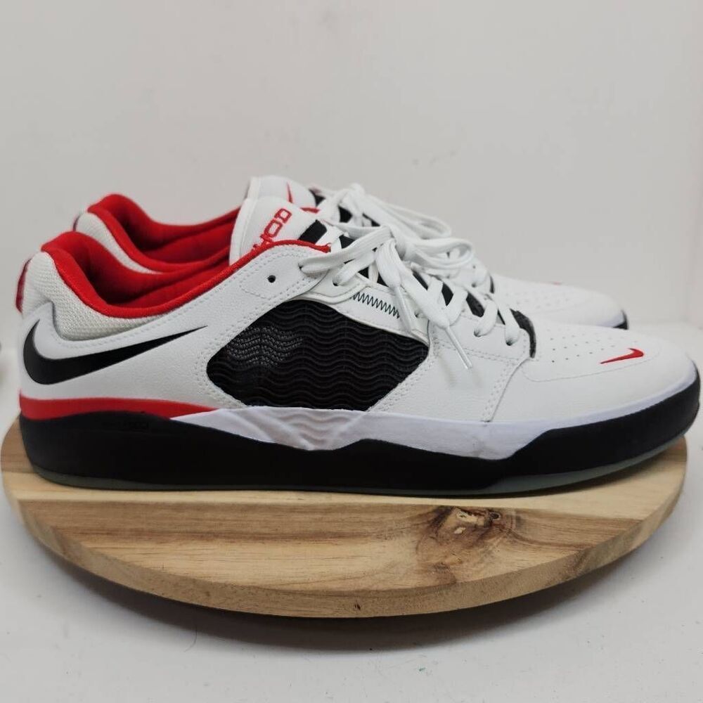 Nike Ishod Wair Premium SB Mens White Black Red Size 13